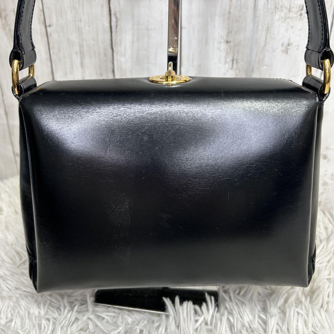 GUCCI ターンロック ハンドバッグ レザー オールドグッチ