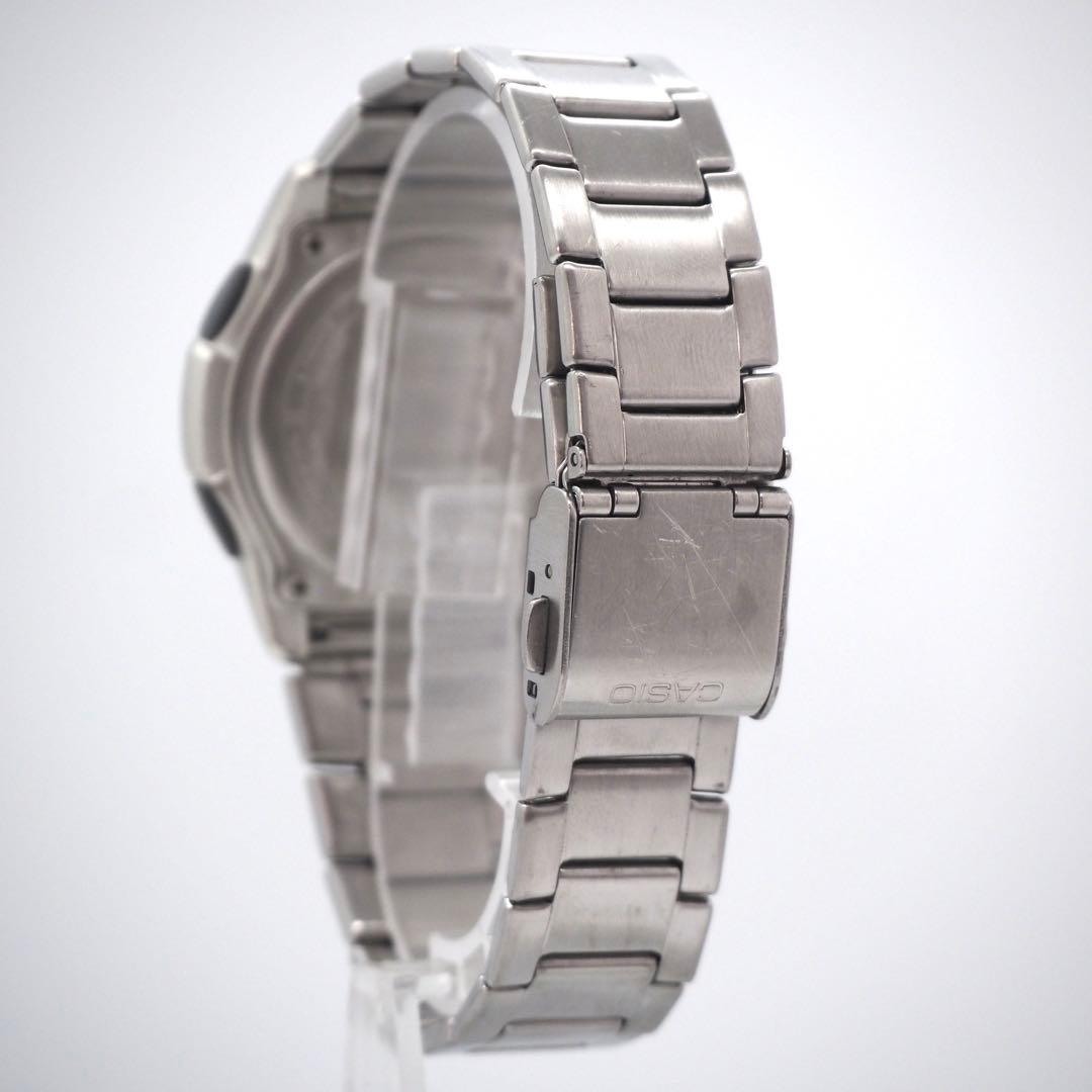 117 CASIO メンズ 時計 電波ソーラー ウェーブセプター アナデジ