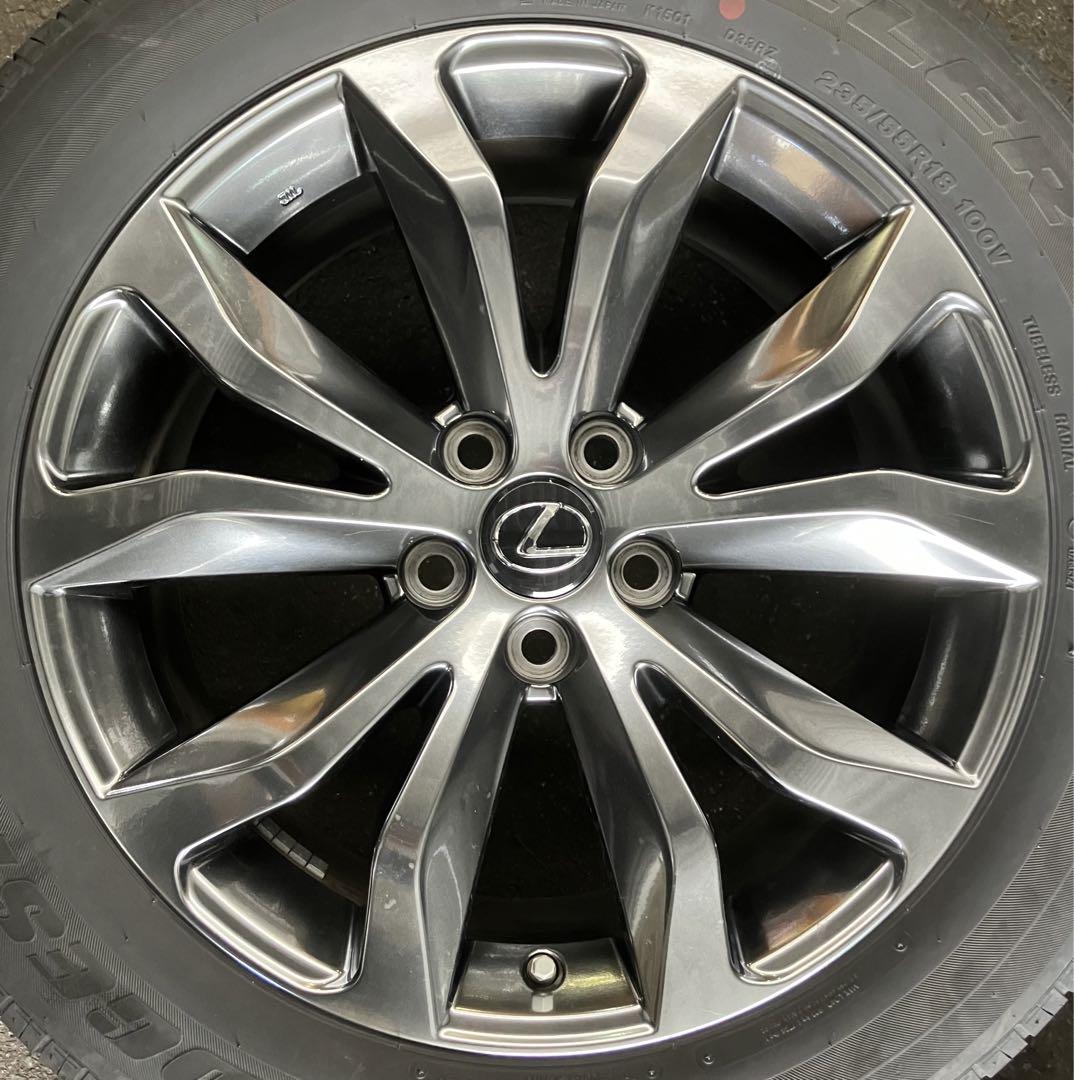 【新品未使用納車前外し】三菱　デリカ　D5　シャモニー　純正ホイール・タイヤ4本 新品納車前外し】三菱 デリカ D5 シャモニー 純正ホイール