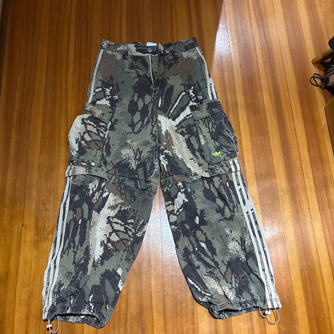 adidas 迷彩カーゴパンツ MサイズM adidas