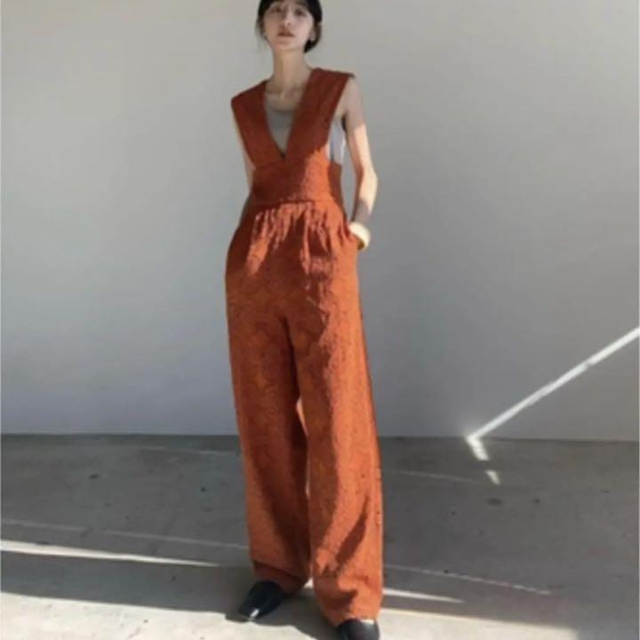 S【日本未発売】CLANE CHEMICAL LACE SALOPETTE PANTS オレンジ オールインワン レディースS¥11,700-www.lacubana.es S【日本未発売】CLANE CHEMICAL LACE SALOPETTE PANTS オレンジ オールインワン レディースS¥11,700-www.lacubana.es