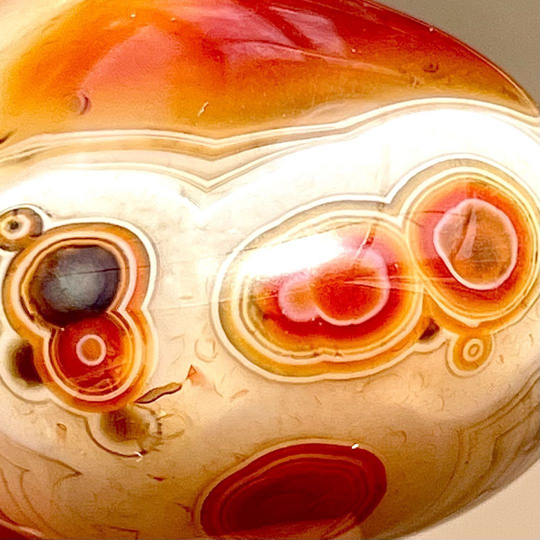 オーシャンアゲート 天眼石 原石 s673 瑪瑙石 天珠 妖怪石 花眼 天然石