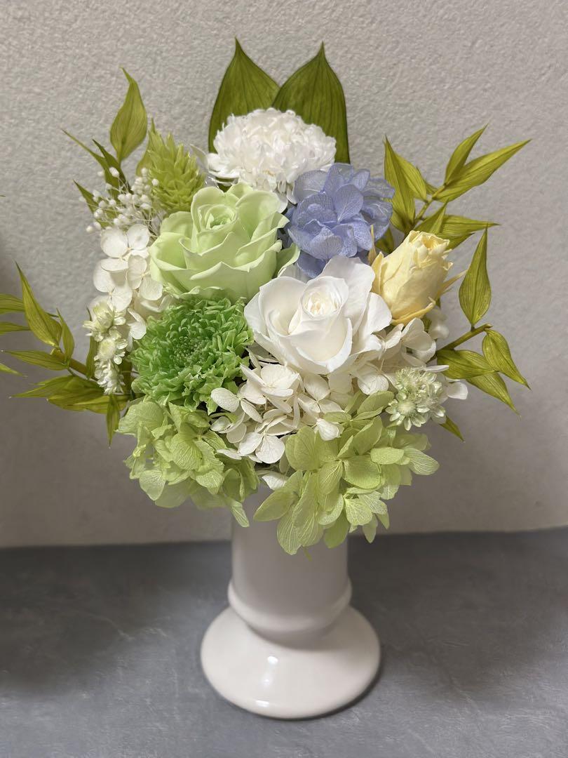 プリザーブドフラワー仏花一対