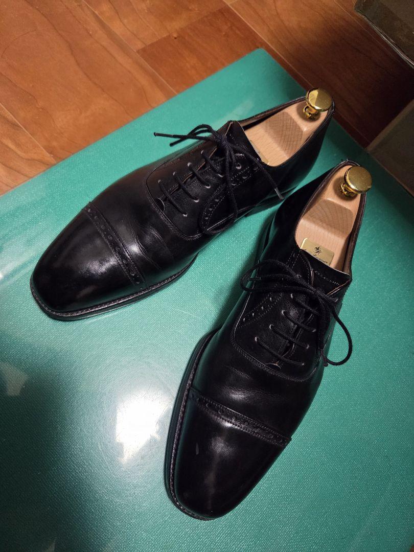 GRENSON グレンソン　パンチドキャップトゥ　ブラック　7