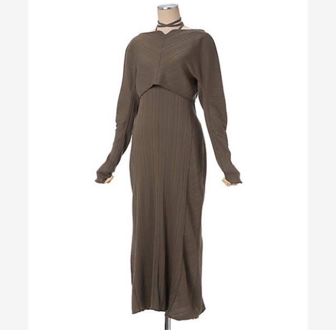 mame kurogouchi マメクロゴウチ リブ コットン ワンピースS マメ マメクロゴウチ