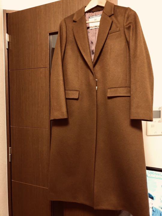 ジャーナルスタンダード　チェスターコート　キャメル　HARRIS TWEED ジャーナルスタンダード チェスターコート キャメル