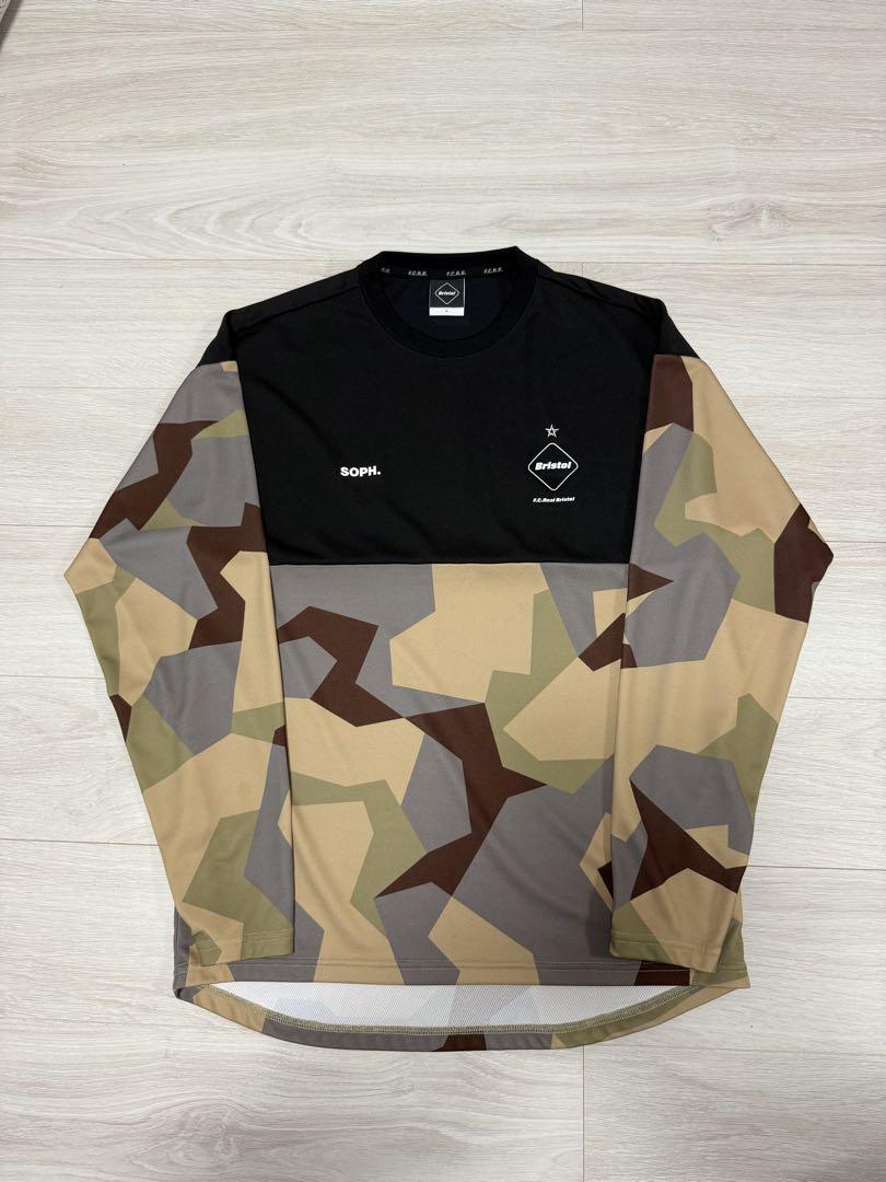 美品 20aw FCRB CAMOUFLAGE PRACTICE L/S TOP