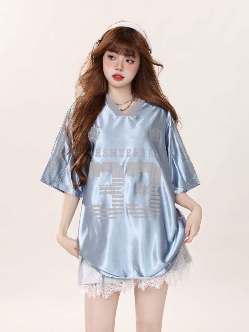レディース　韓国　ナンバー　ユニフォームTシャツ　100stars　Mサイズ