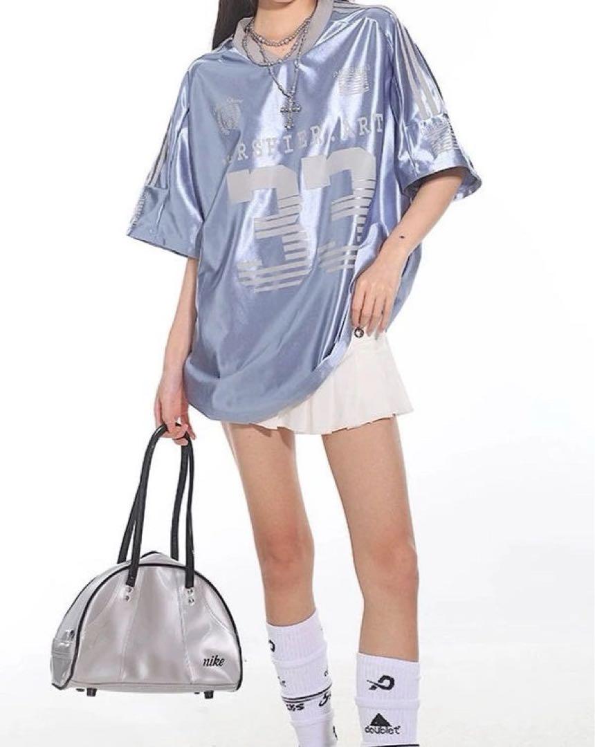 レディース　韓国　ナンバー　ユニフォームTシャツ　100stars　Mサイズ