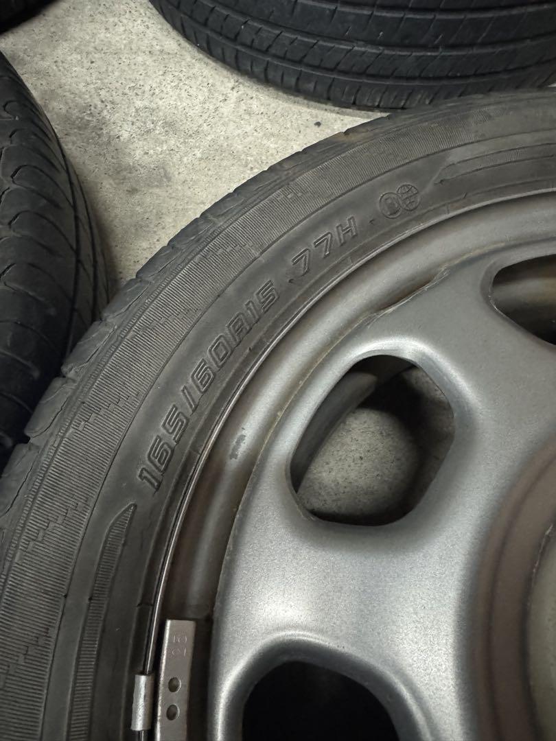 ハスラー純正　165/60R15 タイヤホイールセット
