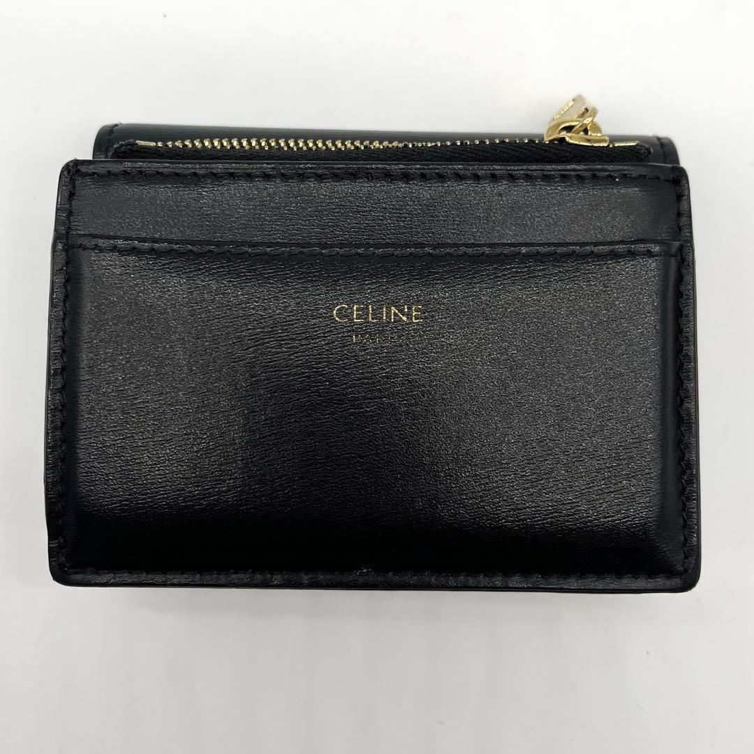 未使用級✨CELINE トリオンフ金具 コンパクトウォレット コインケース付