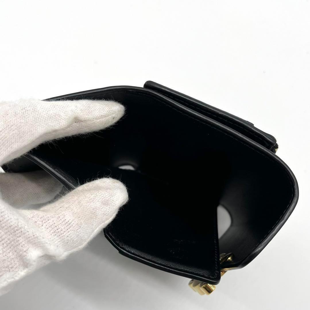未使用級✨CELINE トリオンフ金具 コンパクトウォレット コインケース付