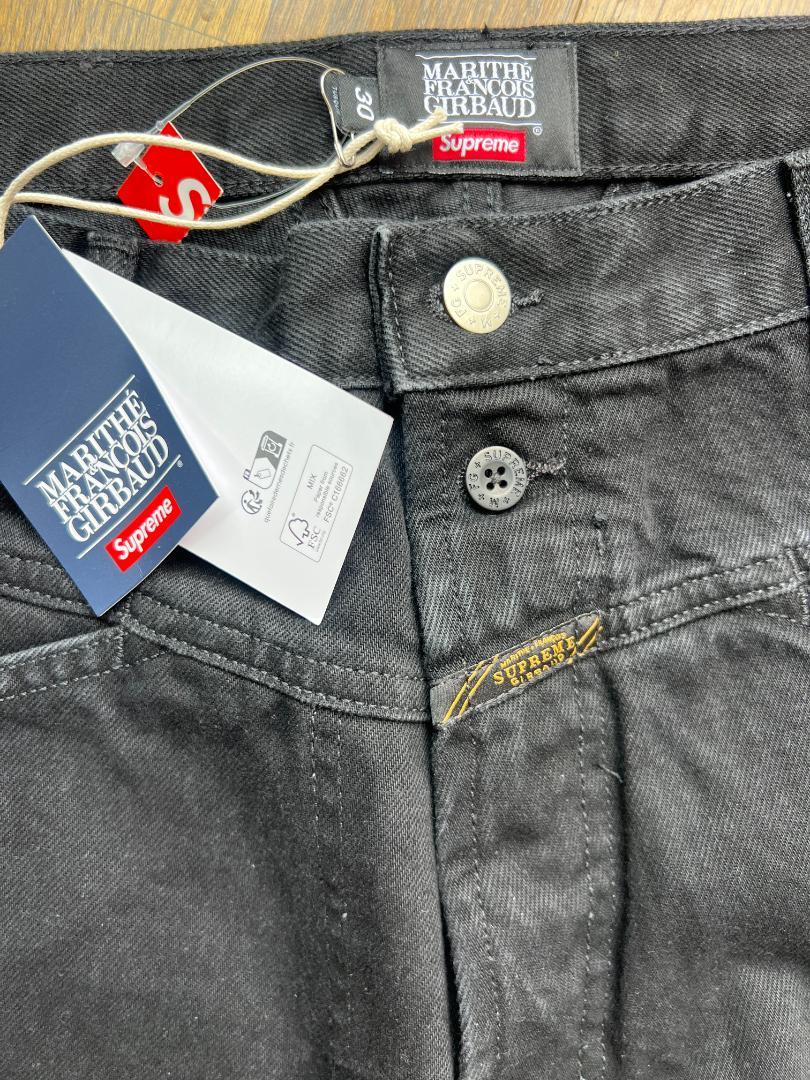 新品タグ付き 30 Supreme Girbaud black jeans