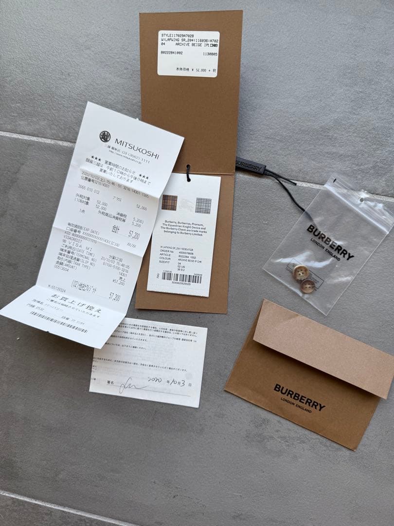 BURBERRY チェック柄 長袖シャツ Mサイズ