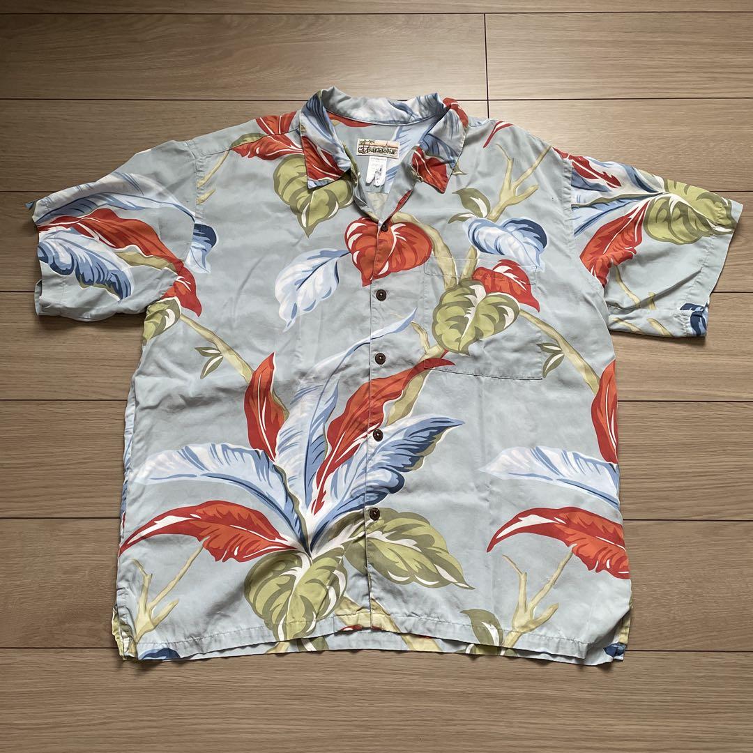 pataloha 開襟 半袖シャツ 大振り花柄 アロハシャツ パタゴニア