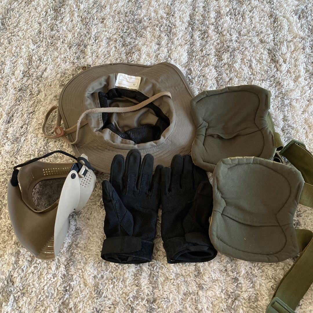 初心者　女性向け　サバゲー　ウェア＆小物　セット　ミリタリー　戦闘服