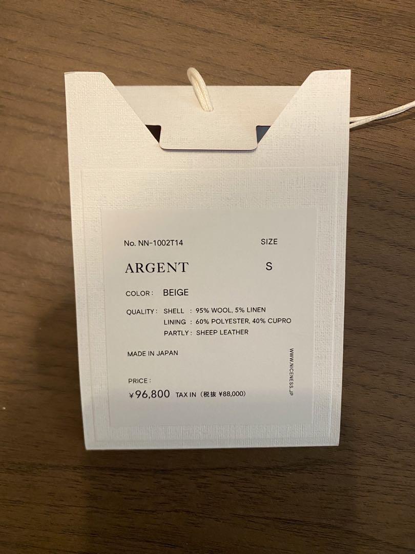 NICENESSナイスネス ARGENT BEIGEサイズS