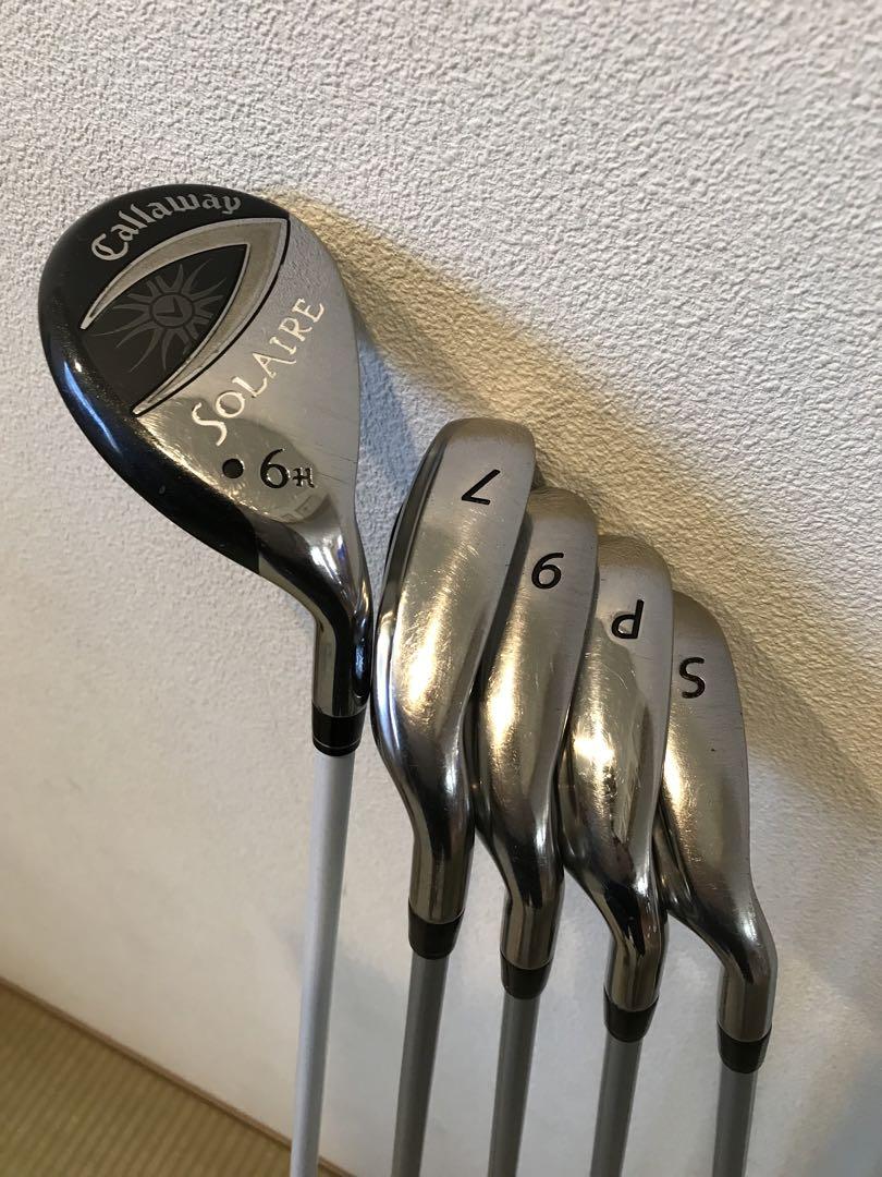 Callaway Solaire レディースアイアンセット 4本、6HUT