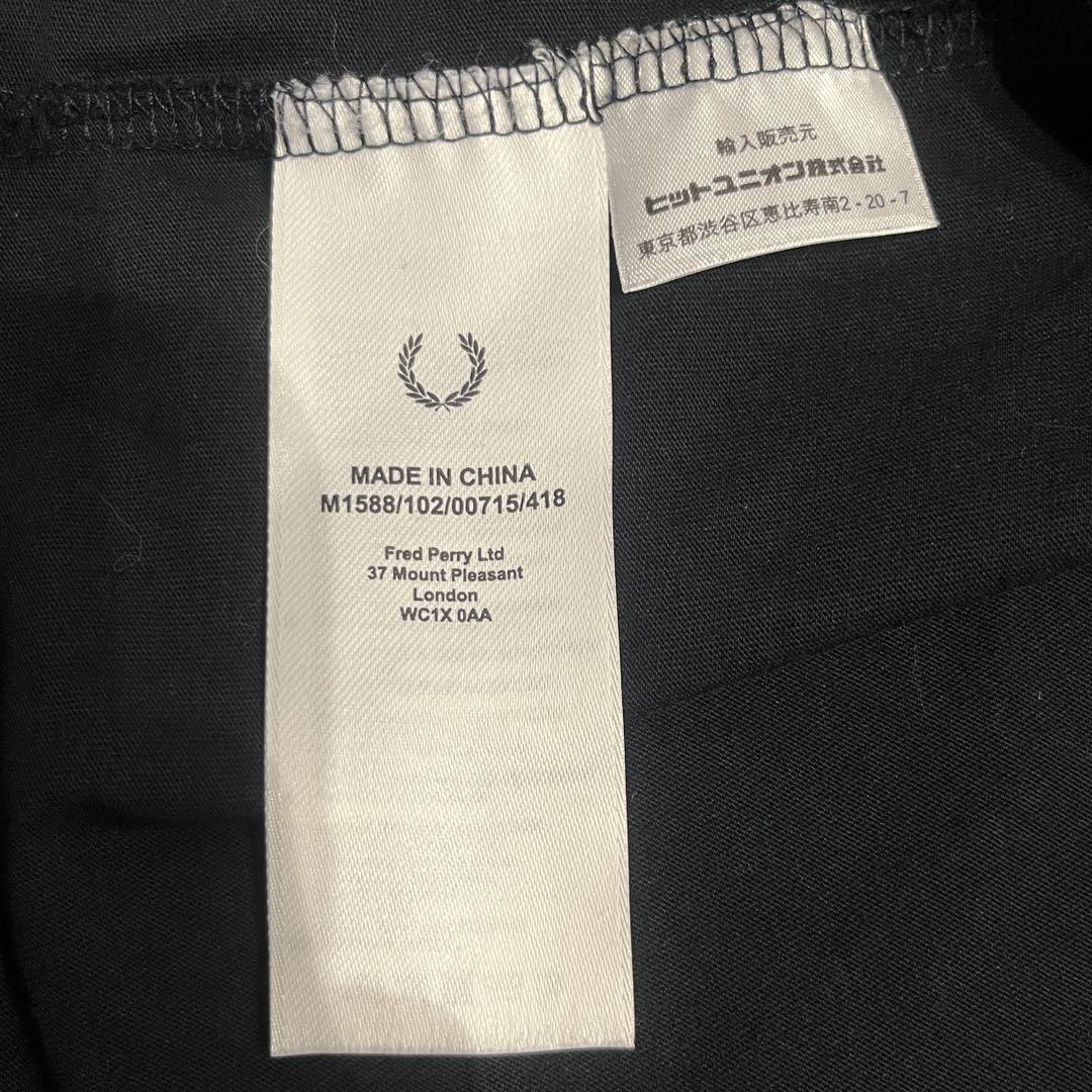 Fred Perry フレッドペリー 半袖Tシャツ 黒