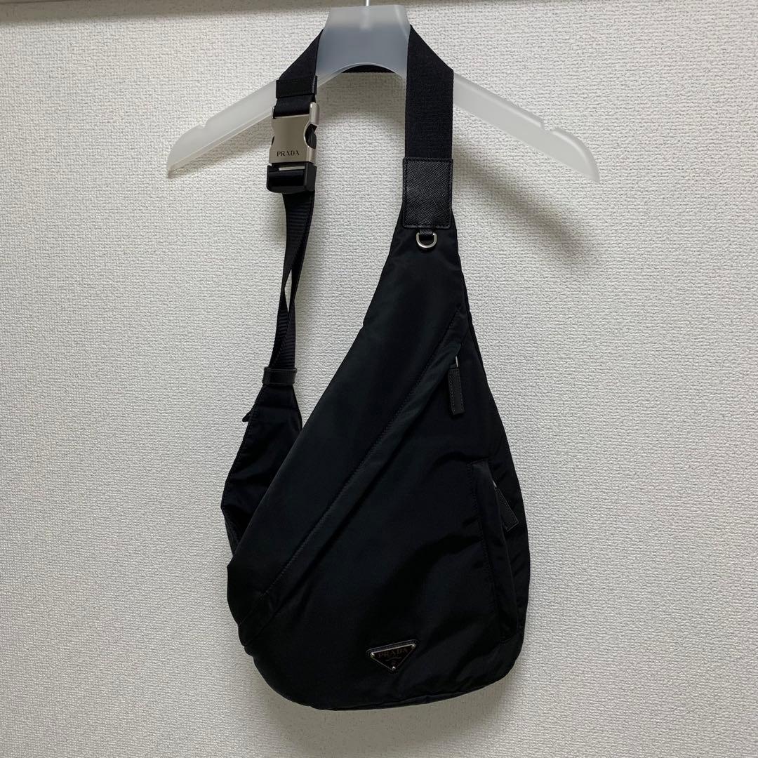 PRADA Re-Nylon レザー ワンショルダーバックパック PRADA Re-Nylon レザー ワンショルダーバックパック