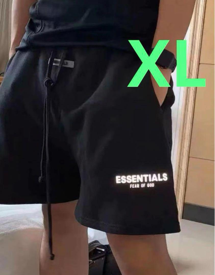 新品FOG Essentials エッセンシャルズ ハーフパンツ ブラック XL