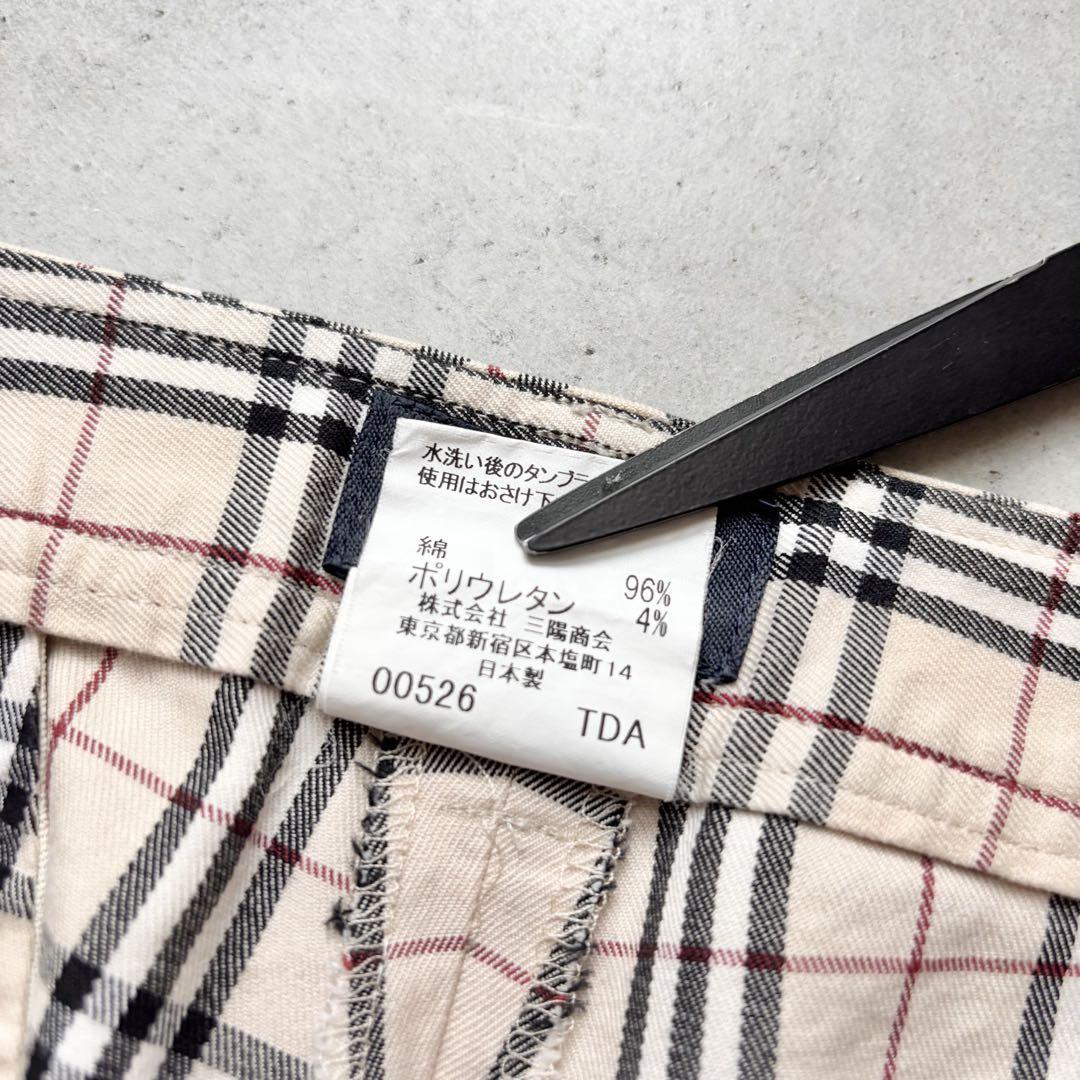 【美品】BURBERRY GOLF バーバリー ノバチェック柄 クロップドパンツ BURBERRY バーバリー パンツ ノバチェック チェック 36