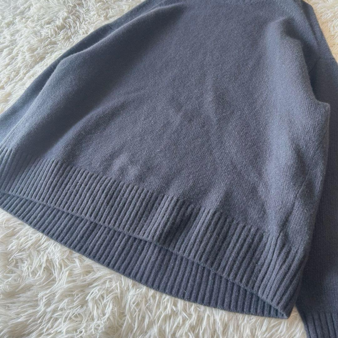美品　イエナ AQUAハイネックワイドプルオーバー カシミヤ ウール タートル
