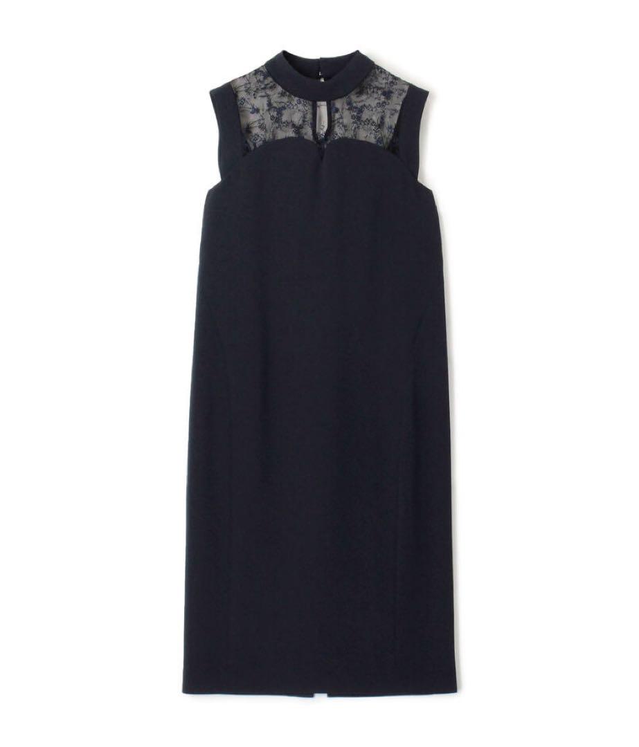 mame ACETATE POLYESTER FLORAL LACE DRESS