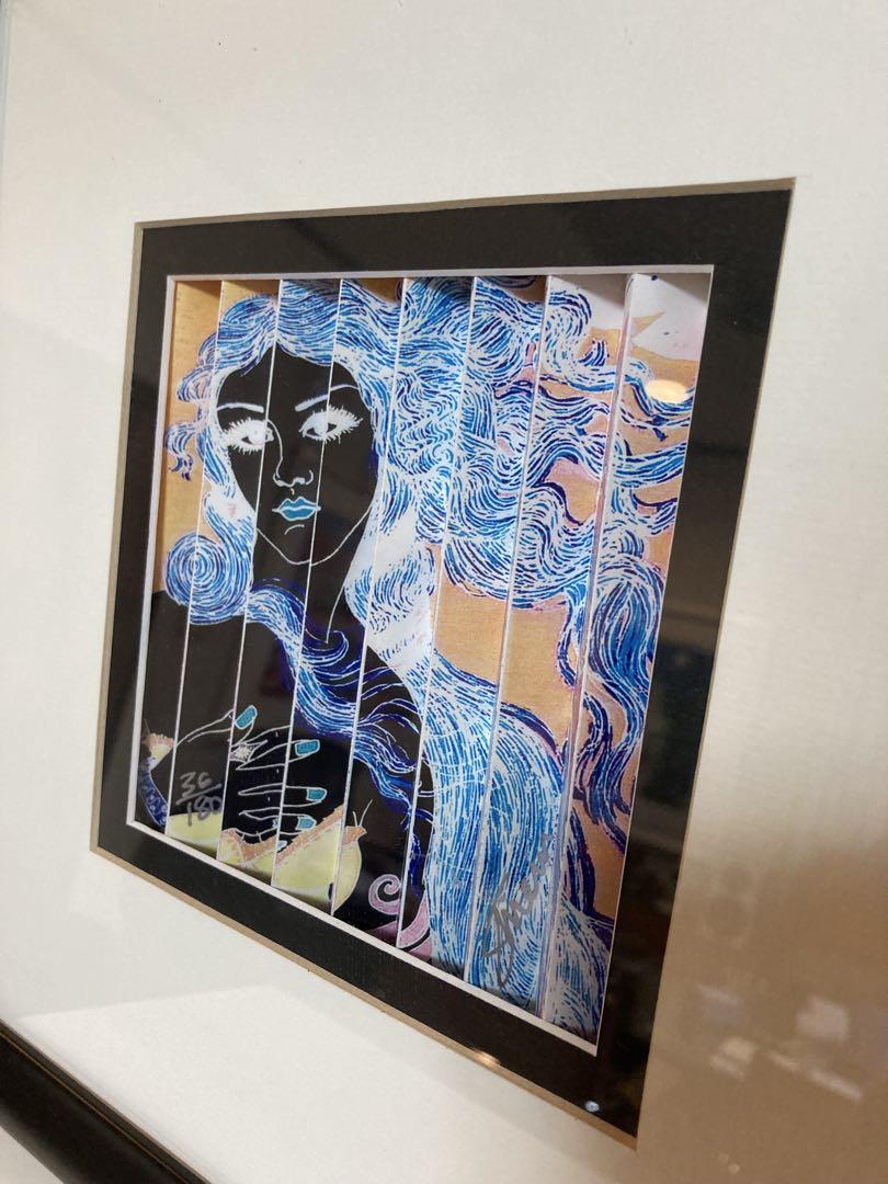 To Venus 98 N.Y USA 現代アート 額装　サインあり　箱あり