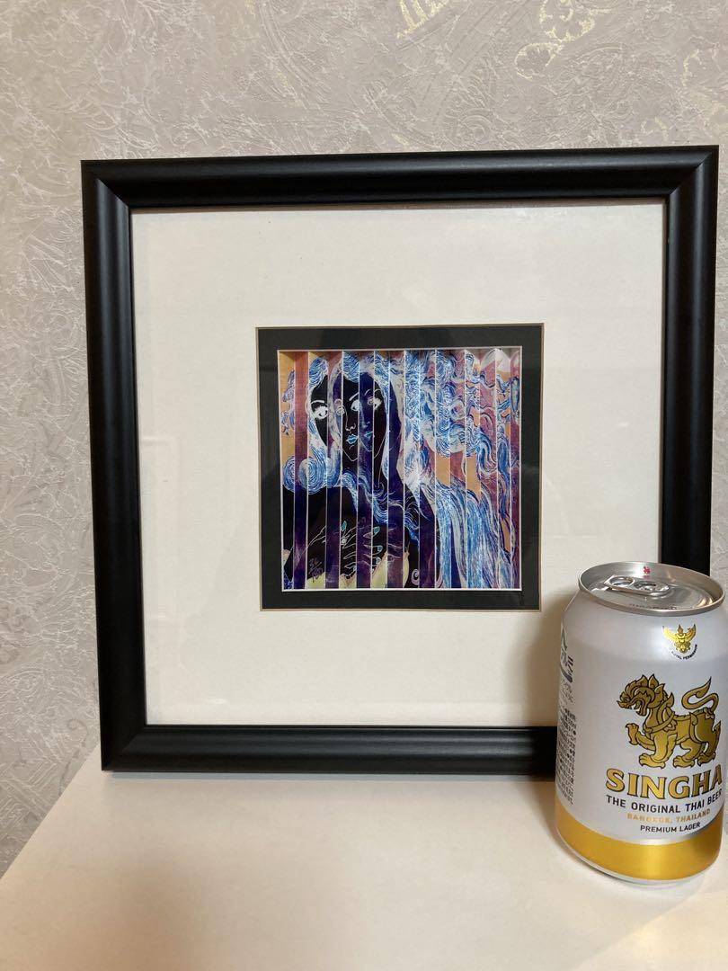 To Venus 98 N.Y USA 現代アート 額装　サインあり　箱あり