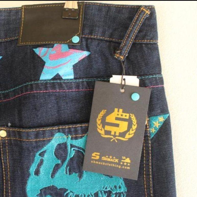 【新品】US SHMACK シュマック 豪華刺繍 デニム 36