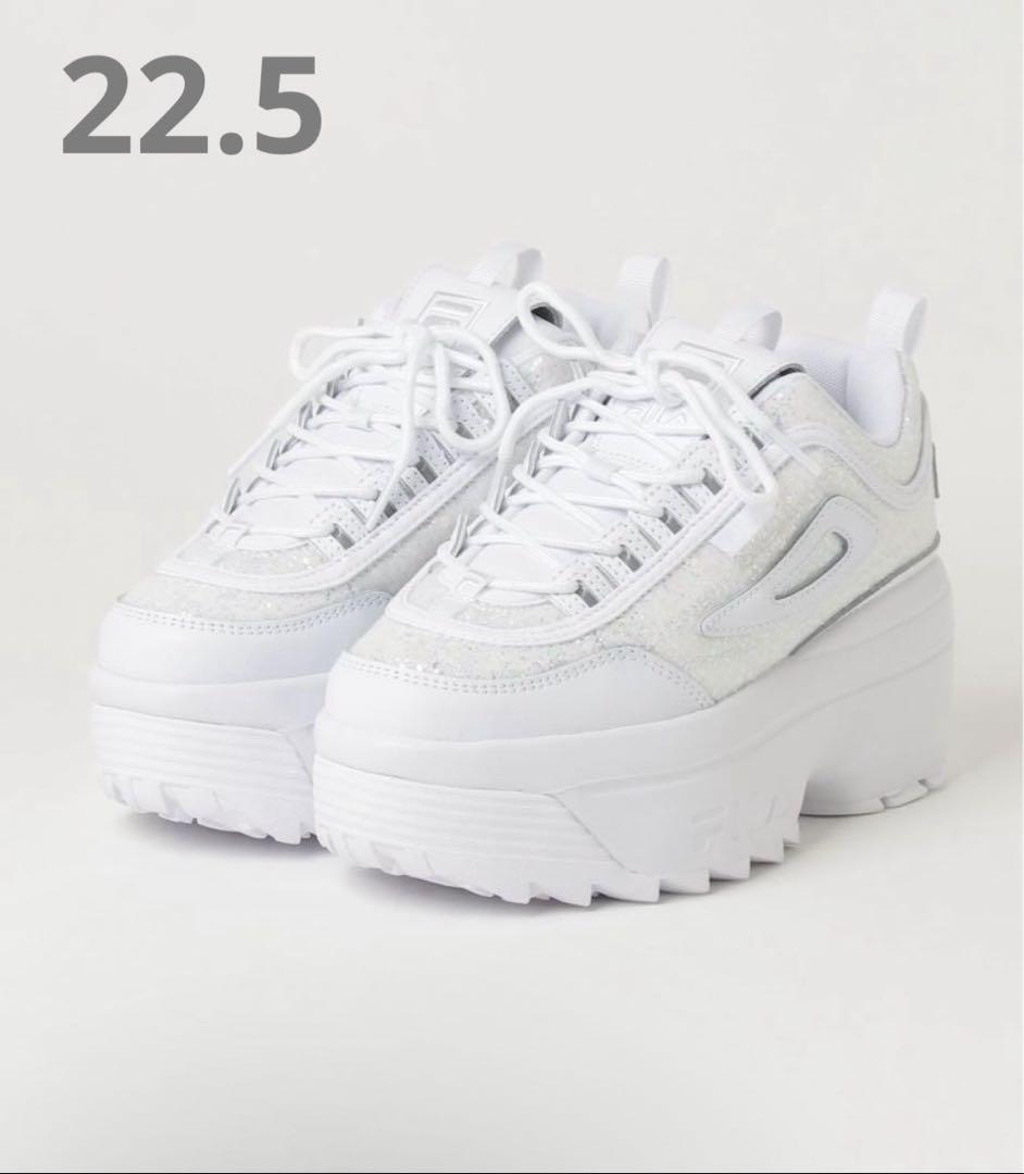 最低価格❗️FILA フィラ 厚底 レディース スニーカー ホワイト 白