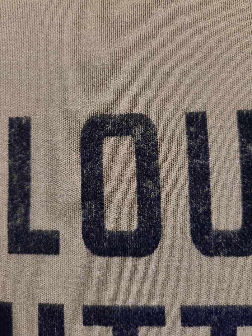 LOUIS VUITTON バックベロアロゴTシャツsizeL グレー 画像10