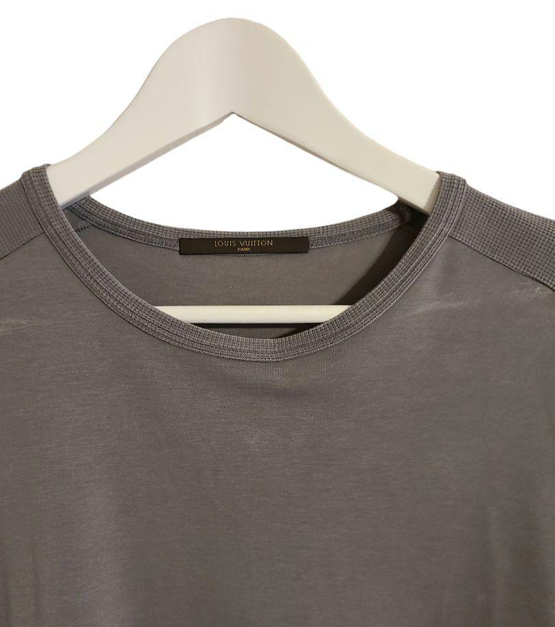 LOUIS VUITTON バックベロアロゴTシャツsizeL グレー 画像5