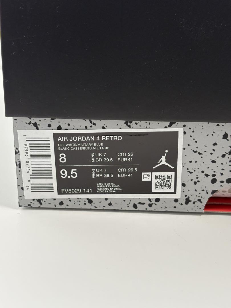 靴 AIR JORDAN 4 RETRO \"Industrial Blue\"