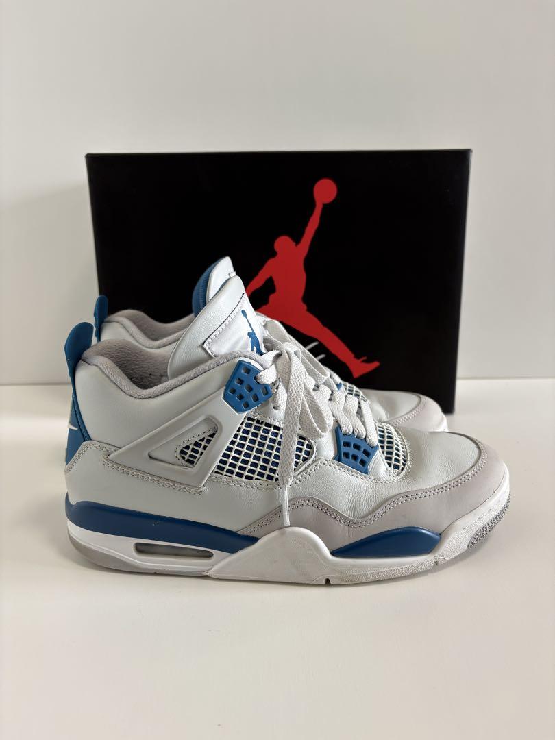 靴 AIR JORDAN 4 RETRO \"Industrial Blue\"