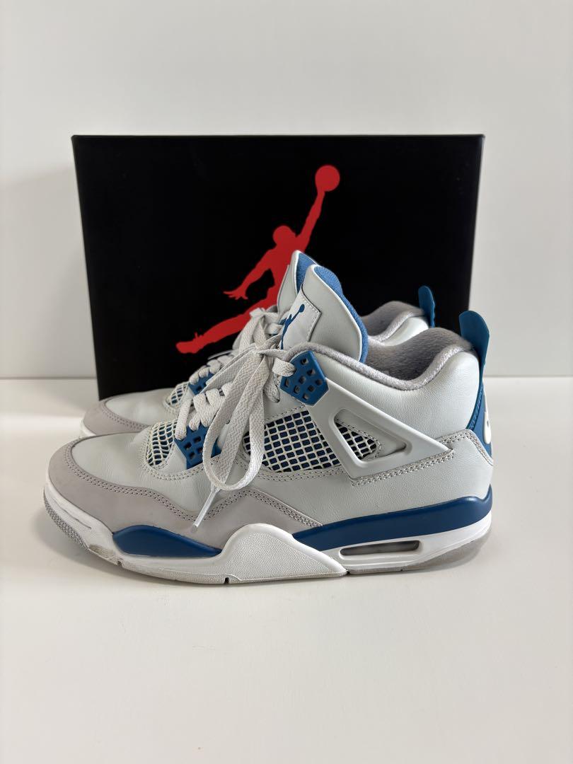 靴 AIR JORDAN 4 RETRO \"Industrial Blue\"
