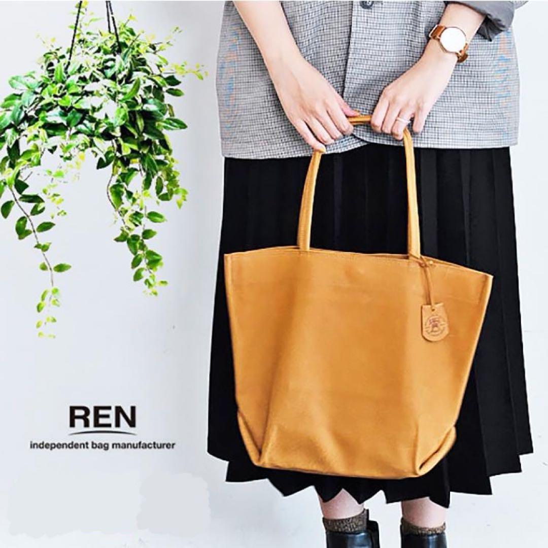 moana様専用 REN レン レザートートバッグ M 本革 豚革 ピッグ
