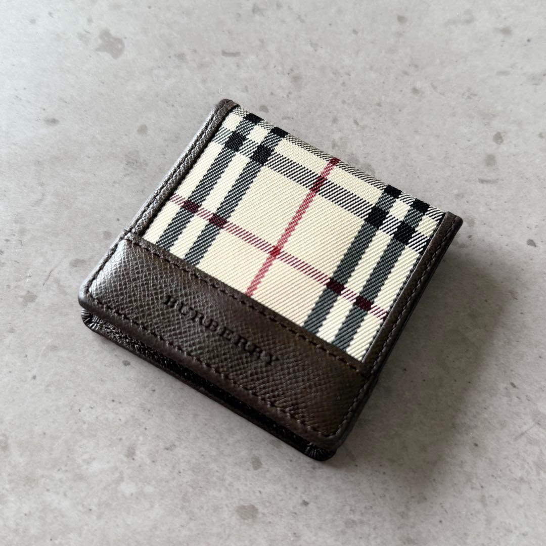 美品】BURBERRY バーバリー ノバチェック コインケース 小銭入れ