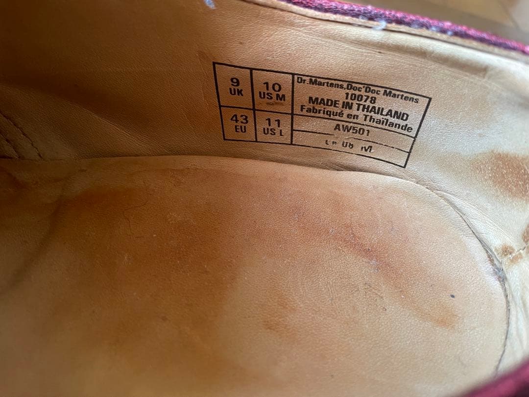 Dr. Martens ドクターマーチン　レザー　ハラコUK9