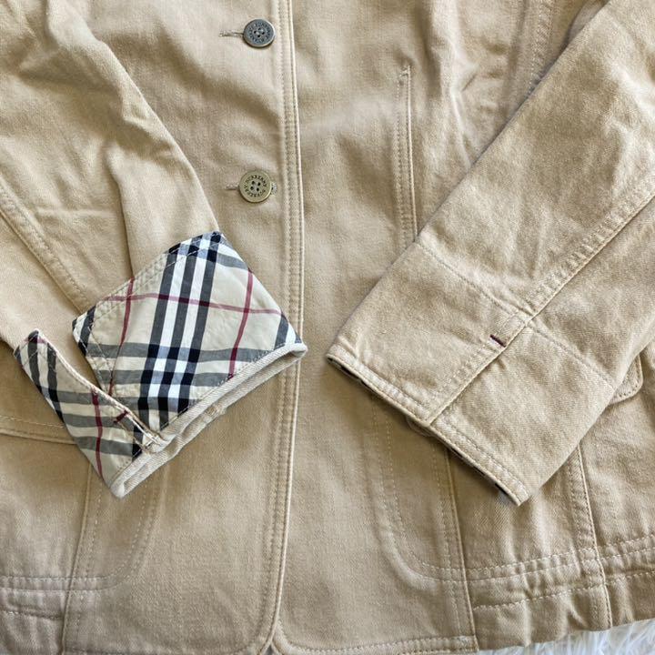 美品】バーバリーロンドン ノバチェック デニムJKT 大きいサイズ