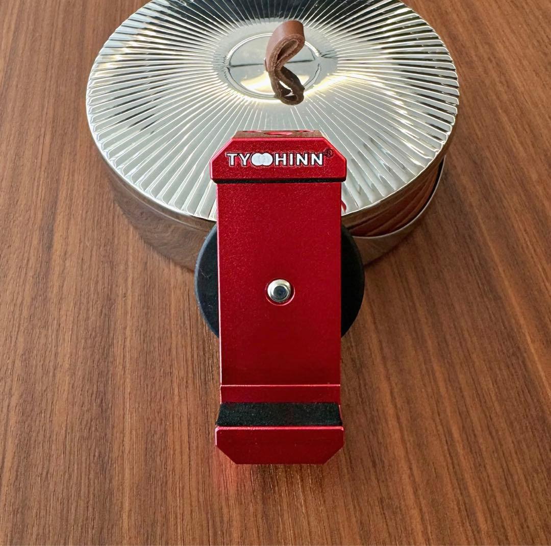 即日発送✨ tyohinn マグネット式スマホスタンド レッド