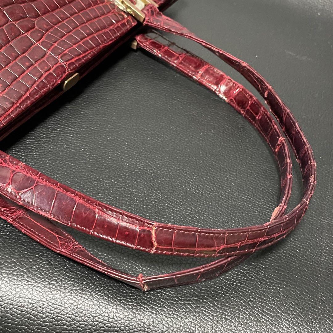 【西ドイツ製】 ヴィンテージ モデルロイヤル シャイニングクロコ バンドバッグ