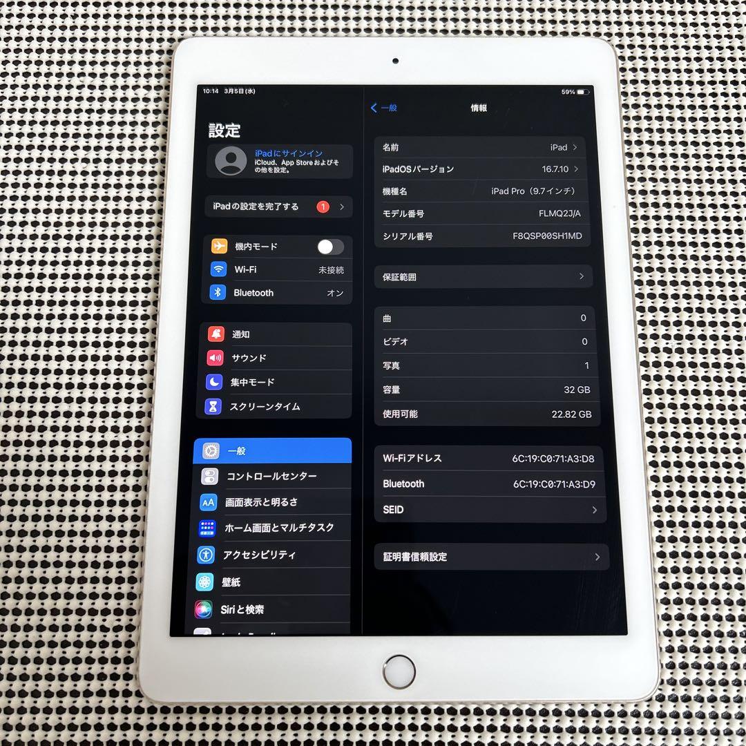 620【早い者勝ち】iPad Pro 32GB 9.7インチ WIFIモデル☆
