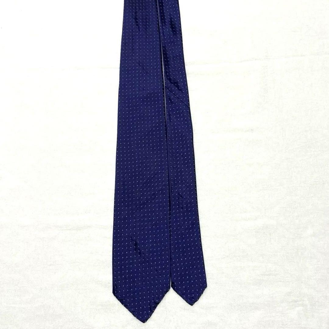 TIE YOUR TIE タイユアタイ　ネクタイ　セッテピエゲ　ブルー　極美品