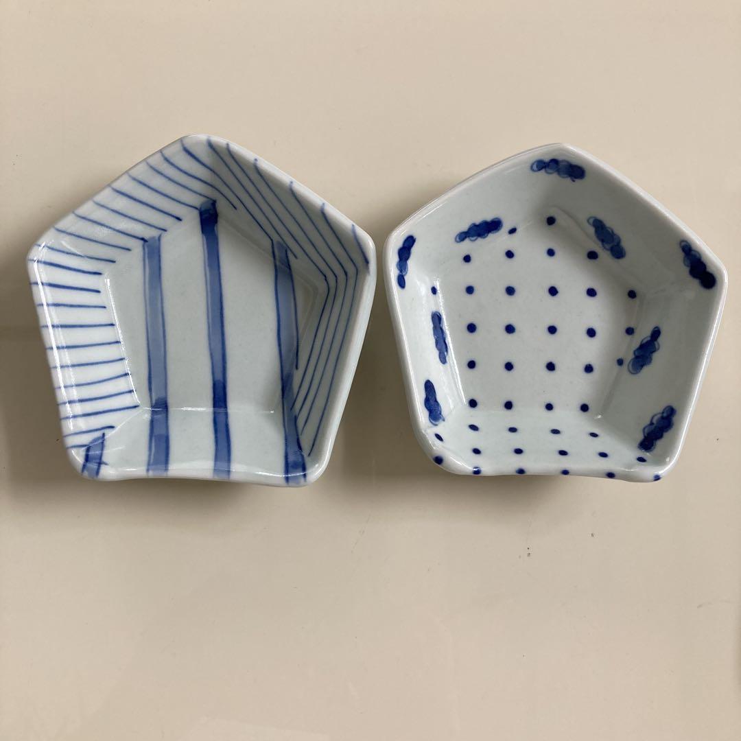 杉浦綾　五角形小皿　2枚セット