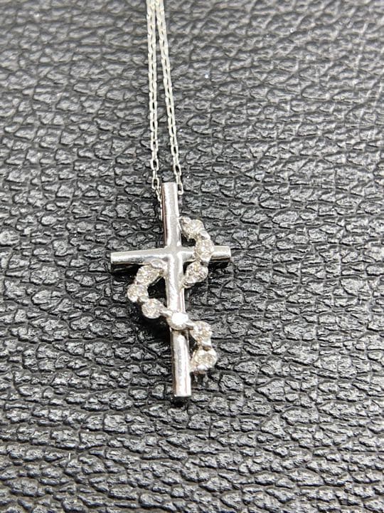 セール❣️1点物✨純愛・夢の実現✨☆クロス ダイヤ☆プラチナ十字架