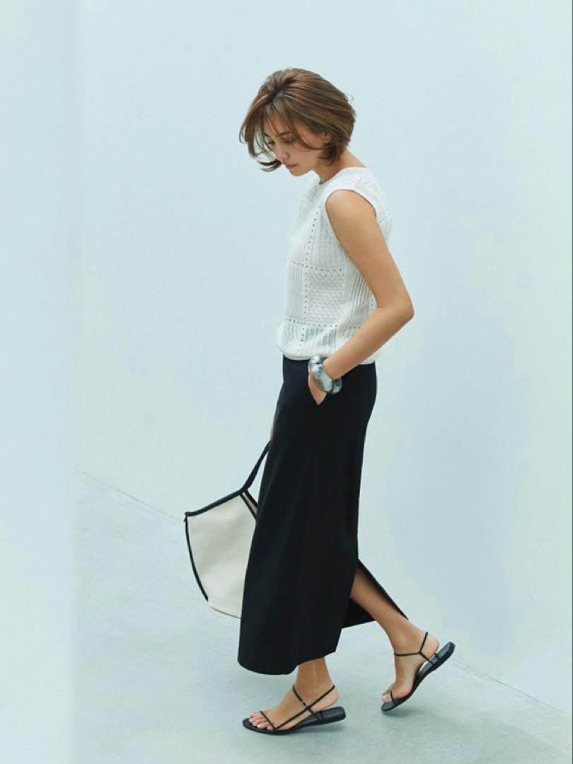 セオリーリュクス 23ss CRISP LINEN DANAE ペンシルスカート