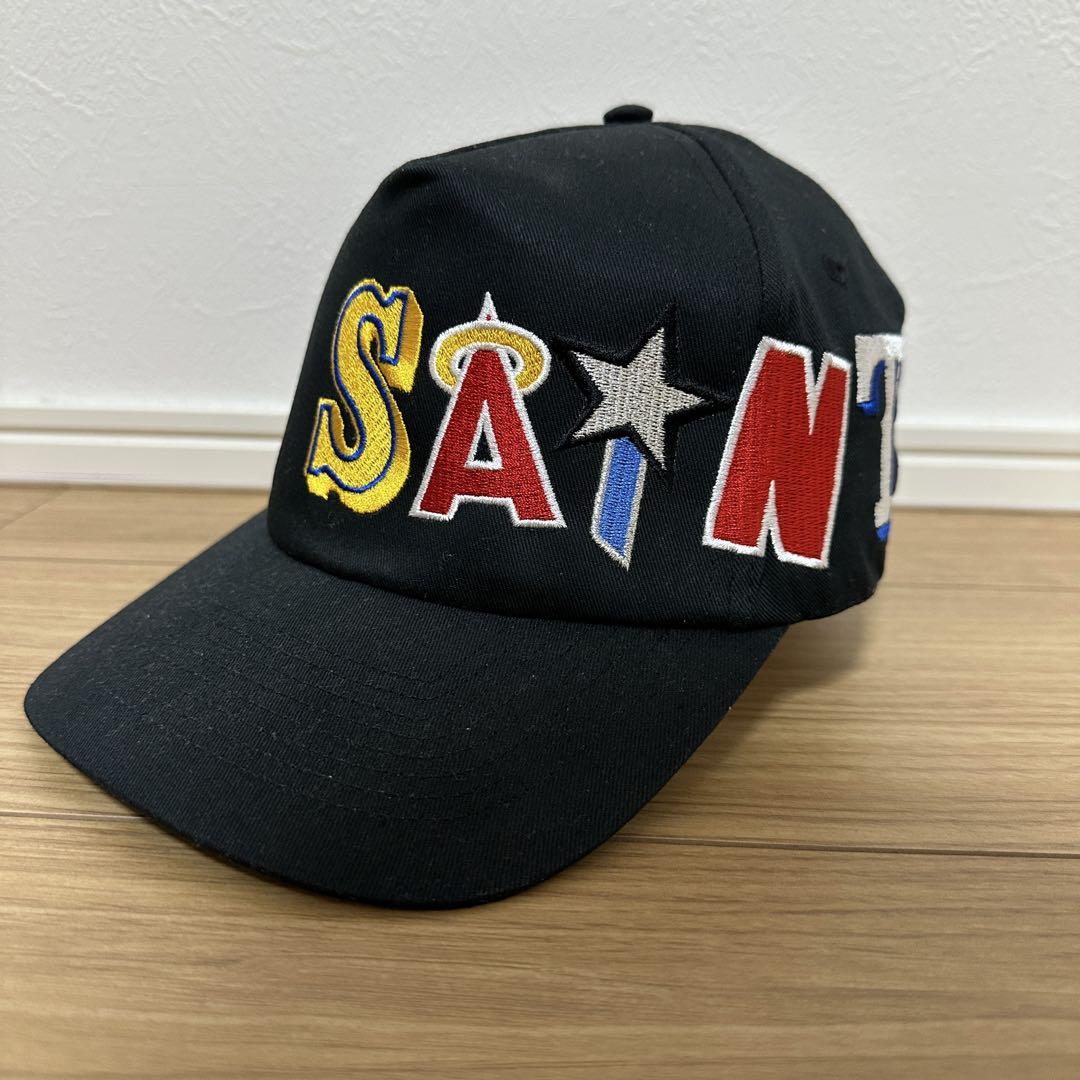 BWOOD.saint カラフルロゴ刺繍スナップバックキャップ