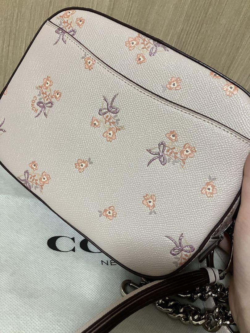 COACH 花柄ショルダーバッグ ピンク